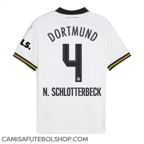 Camisa de time de futebol Borussia Dortmund Nico Schlotterbeck #4 Replicas 3º Equipamento 2024-25 Manga Curta